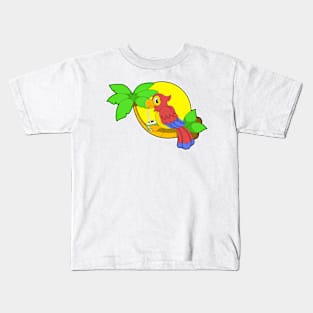 Parrot with Coconut Kids T-Shirt